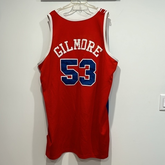 MITCHELL NESS THROWBACK NBA ALL-STAR ARTIS GILMORE 1977-78 JERSEY Red blue USA - Picture 4 of 5